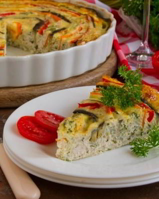 Рисовая запеканка Летний цветок