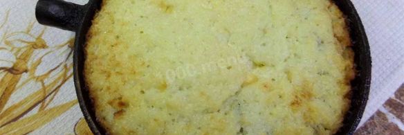 рисовая запеканка с яблоками и изюмом