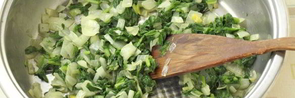 рисовая запеканка со шпинатом и яйцом