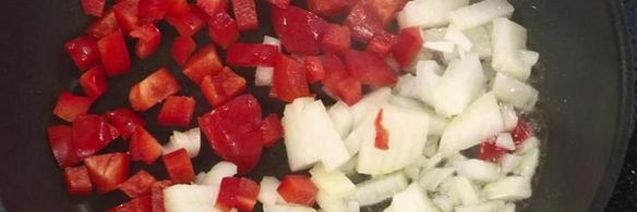 трехцветная овощная запеканка