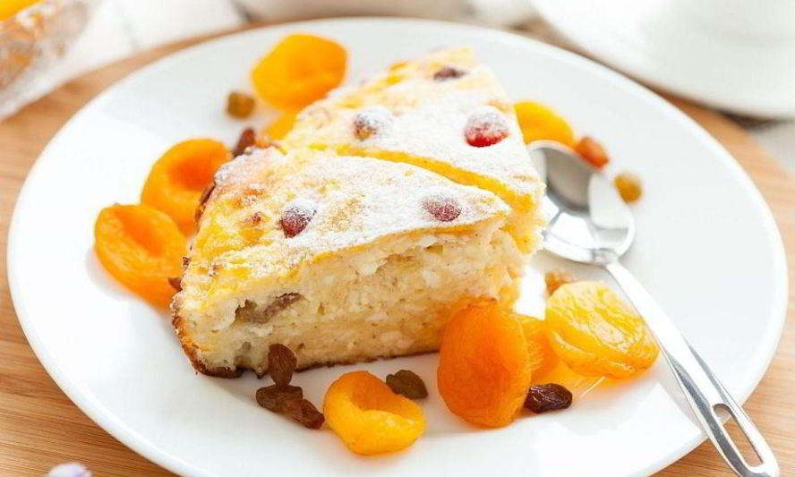 Рецепт творожной запеканки без яиц