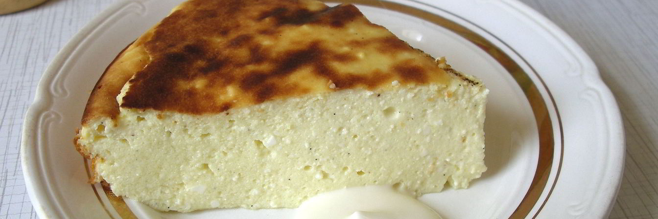 Творожная запеканка с кефиром в духовке