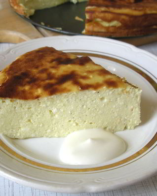 Творожная запеканка с кефиром в духовке