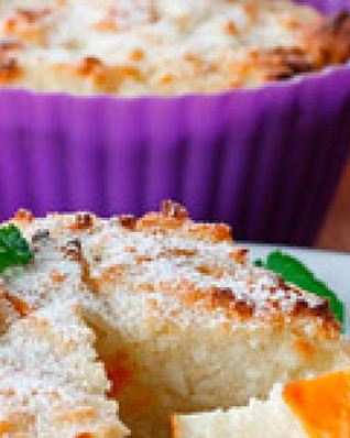 Творожная запеканка с кусочками тыквы