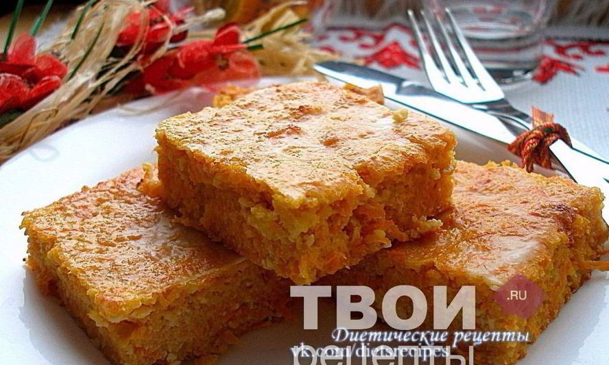 Рецепт творожной запеканки с морковью