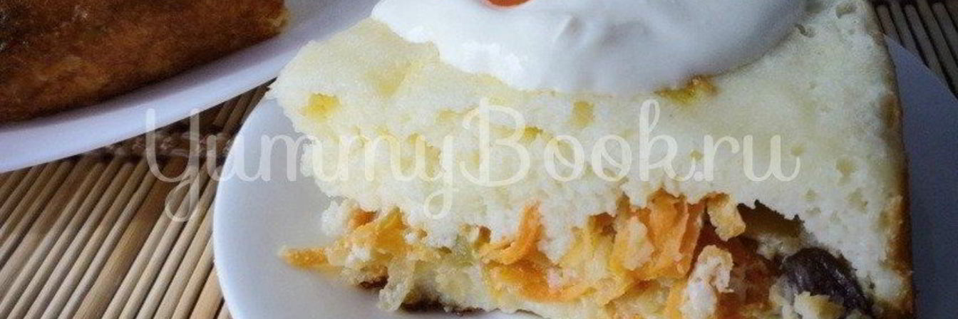 Творожная запеканка с начинкой из мультиварки