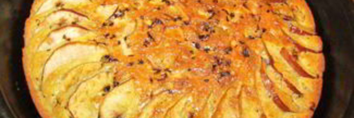 Творожная запеканка с яблоками