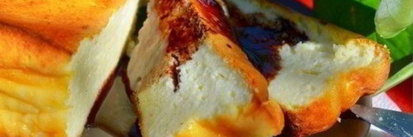 Ванильная запеканка из творога без муки