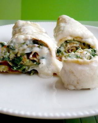 Запеканка истина в блине