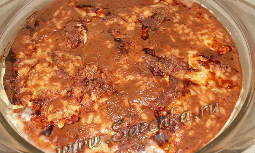 Рецепт запеканки из индейки с рисом