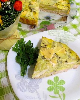 Запеканка из кабачков с фаршем в мультиварке