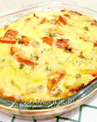 Запеканка из кабачков с сыром