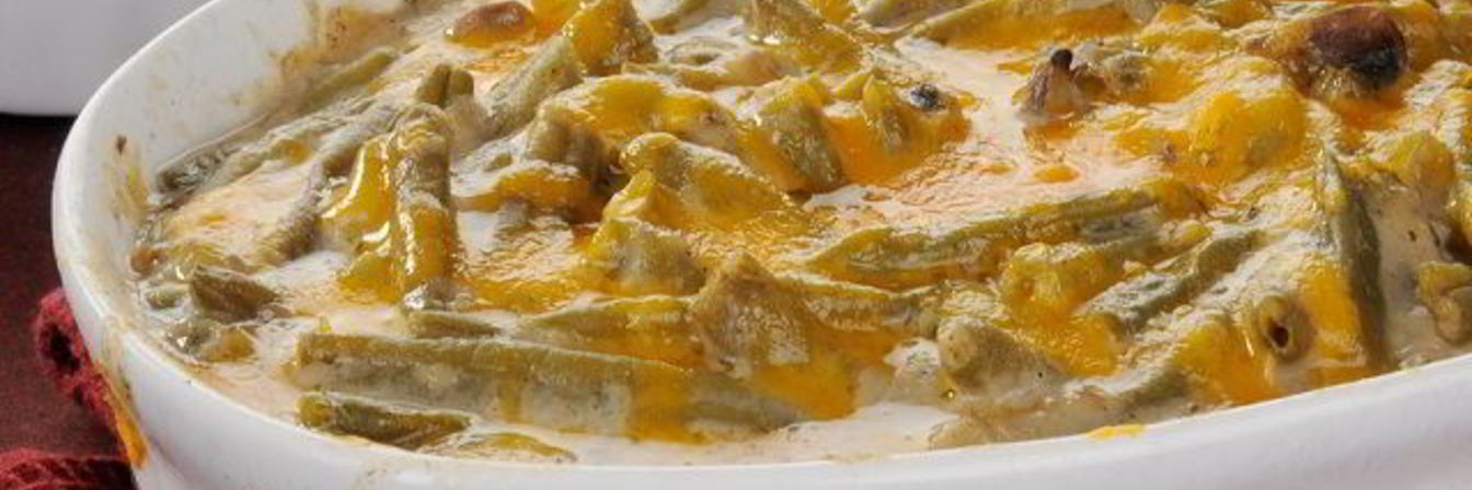 Запеканка из кабачков с зеленой фасолью