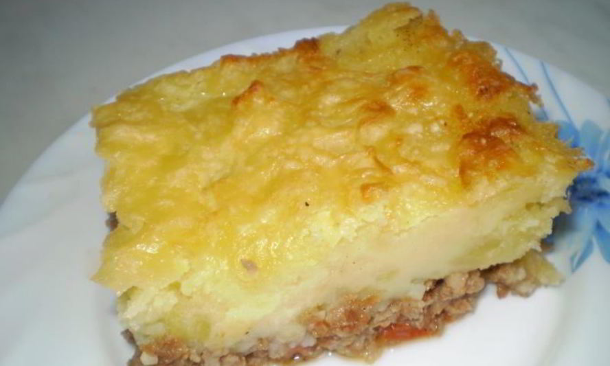 Рецепт запеканки из картофельного пюре с фаршем в духовке