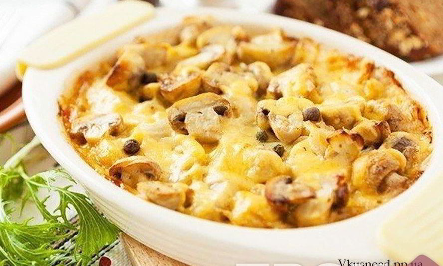 Рецепт запеканки из картофеля и грибов