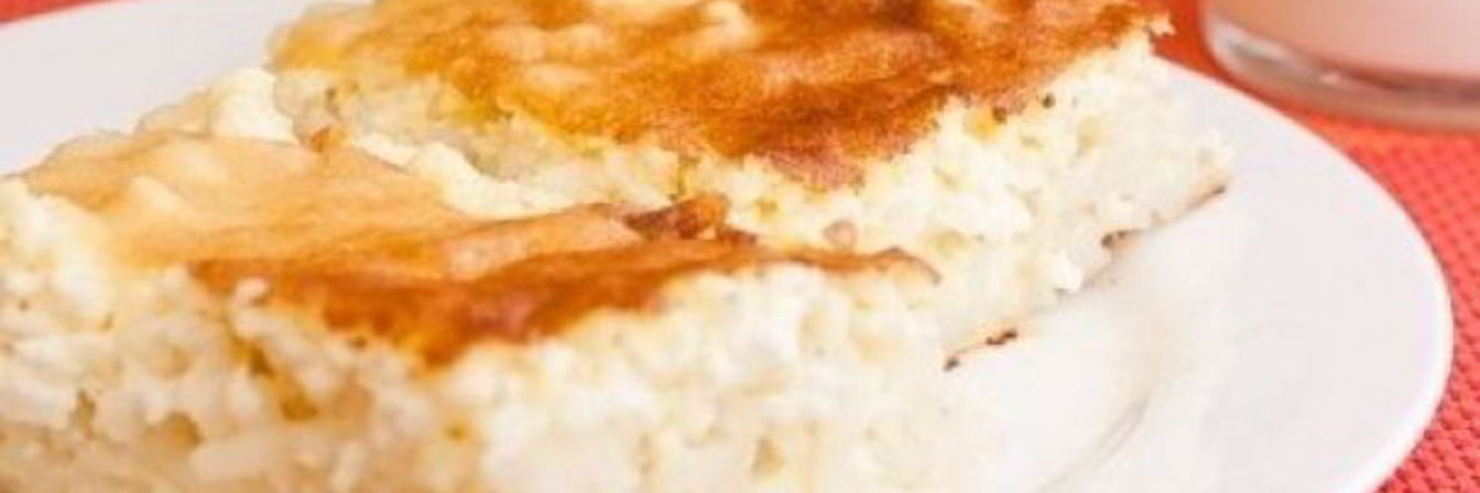 Запеканка из макарон с творогом