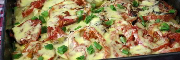 запеканка из овощей со свининой