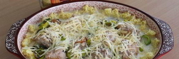 запеканка из пшена и курицы