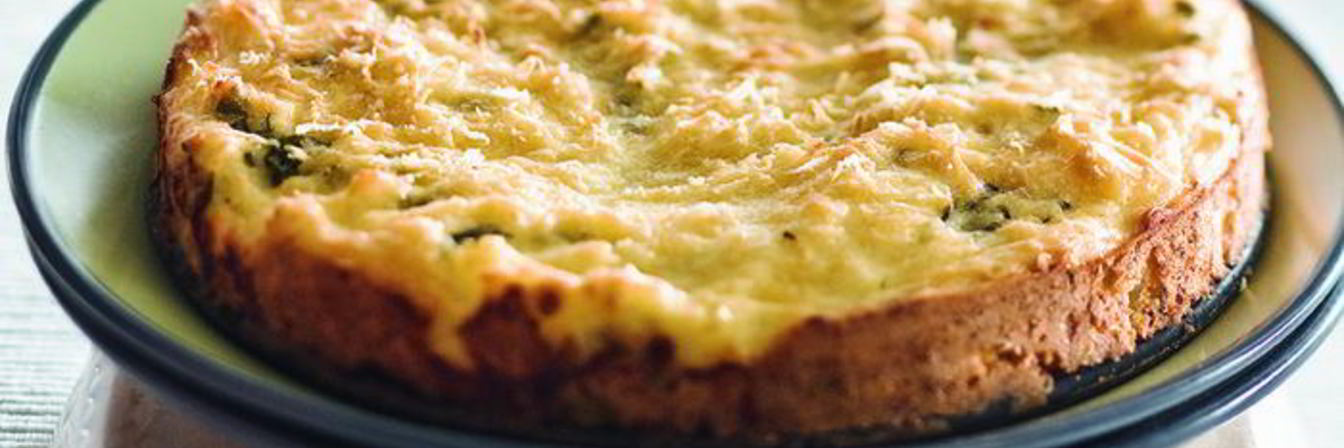 Запеканка из шпината и творога