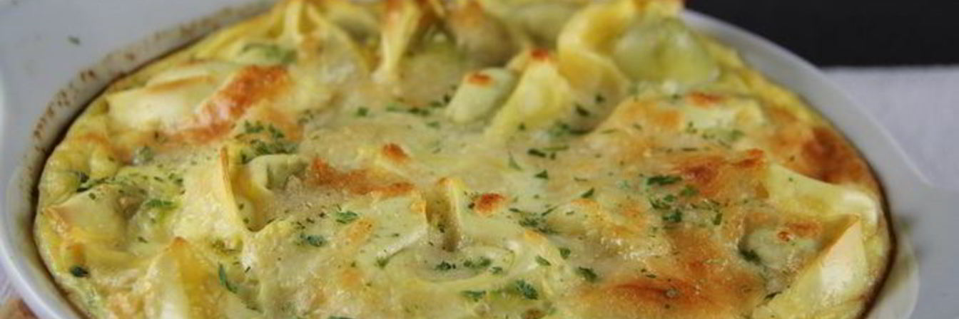 Запеканка из тортеллини