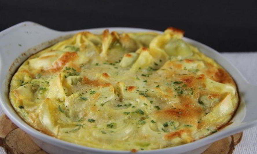 Рецепт запеканки из тортеллини