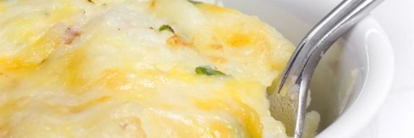 Запеканка из трески и картофельного пюре