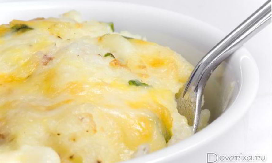 Рецепт запеканки из трески и картофельного пюре