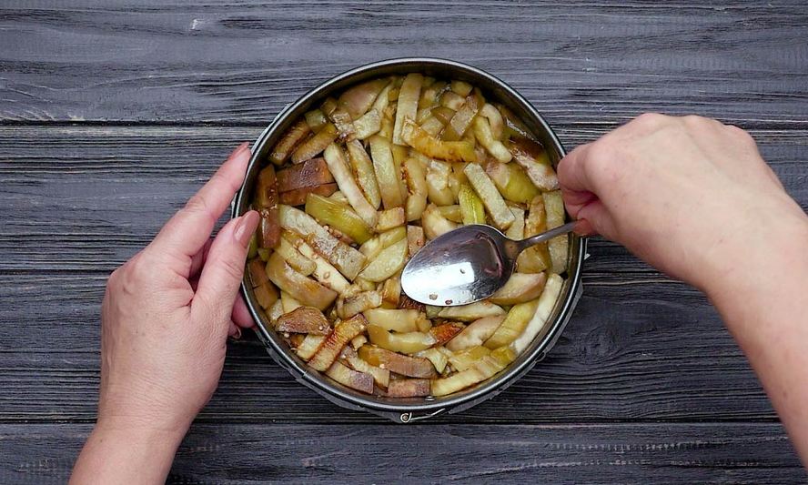 Рецепт запеканки с баклажанами и лисичками