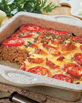 Запеканка с капустой и мясным фаршем