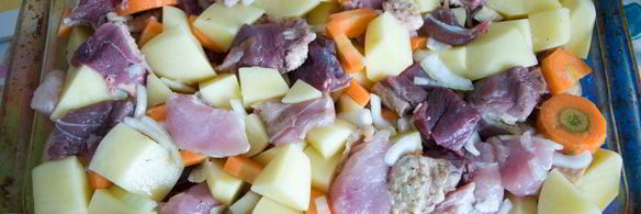 запеканка с мясом