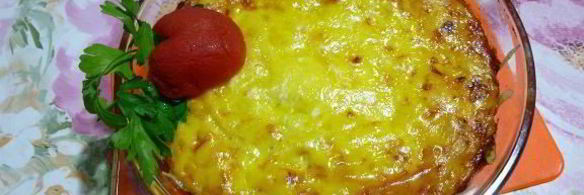 запеканка с шампиньонами