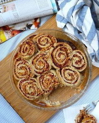 Запеканка с яблоками и хрустящей корочкой