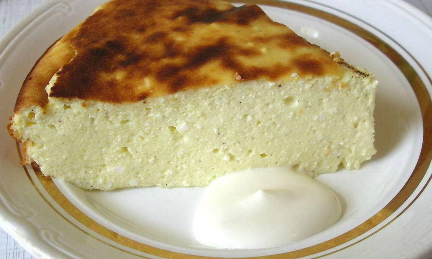 Рецепт запеканки творожной без манки