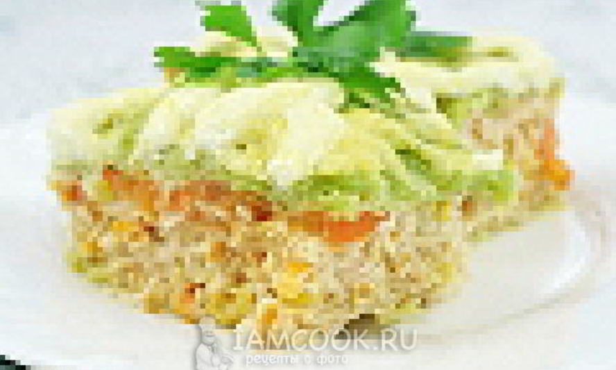 Рецепт запеканки в савойской капусте с фаршем и овощами