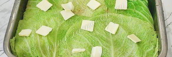 запеканка в савойской капусте с фаршем и овощами