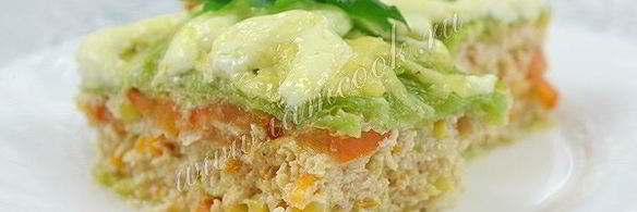 запеканка в савойской капусте с фаршем и овощами