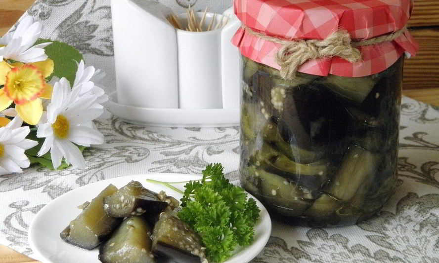 Рецепт баклажанов кусочками на зиму