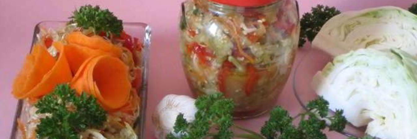 Баклажаны с капустой на зиму