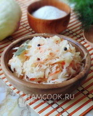 Капуста квашеная с хреном и морковью