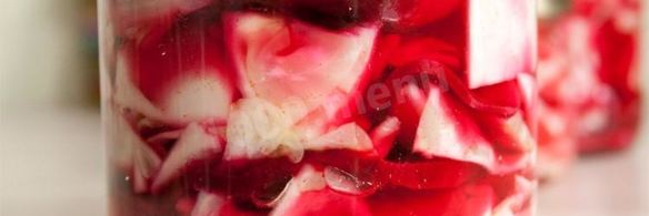 капуста по-гурийски со свеклой на зиму