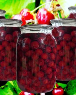 Компот из черешни с косточками на зиму