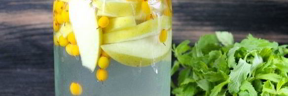 компот из облепихи и яблок на зиму