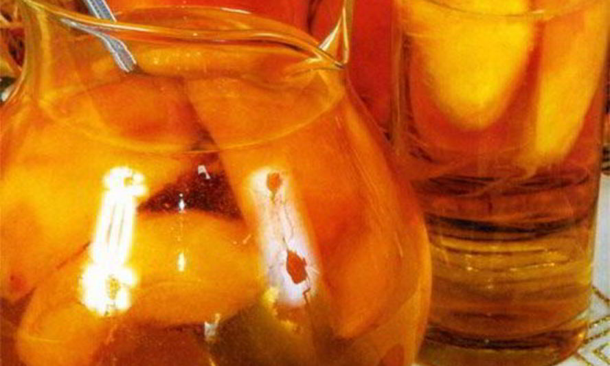 Рецепт компота из персиков