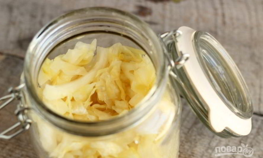 Рецепт квашеной капусты в банке