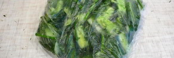 быстрые маринованные огурцы в пакете