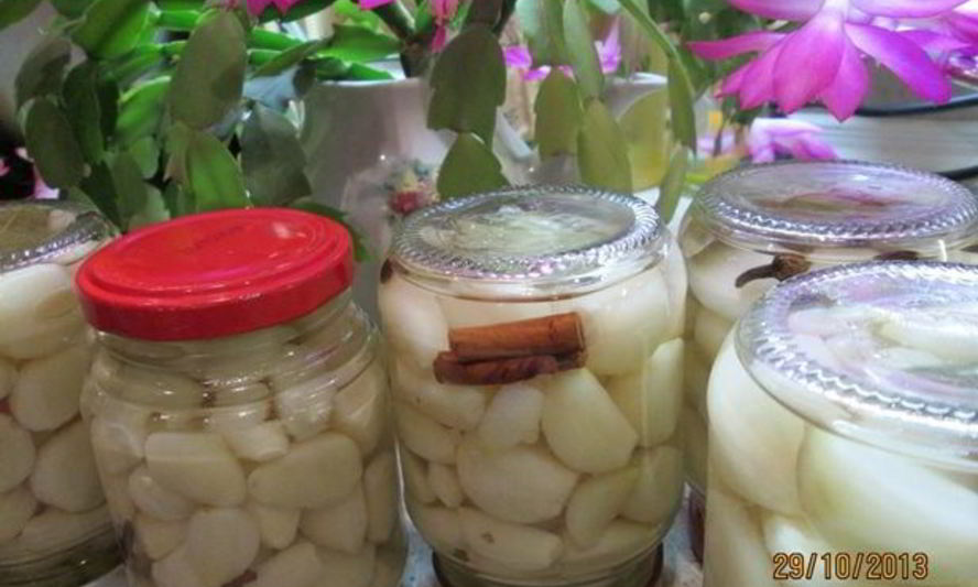 Рецепт чеснока маринованного