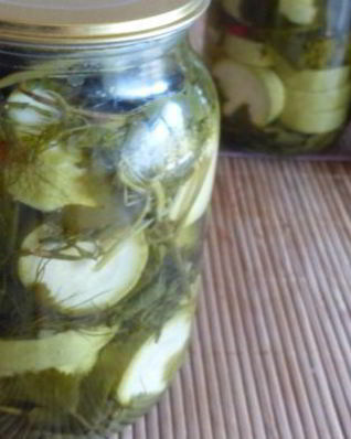 Кабачки маринованые