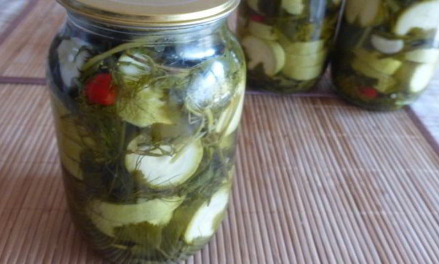 Рецепт кабачков маринованых