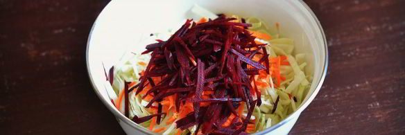 капуста маринованная со свеклой