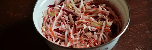 капуста маринованная со свеклой